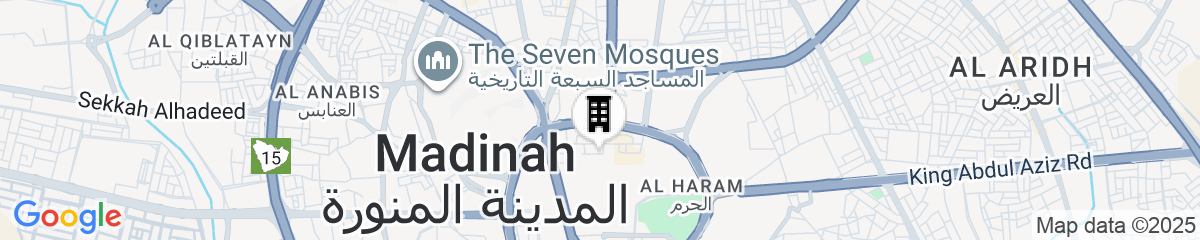 Map for Makarem Haram View Suites - Madinah