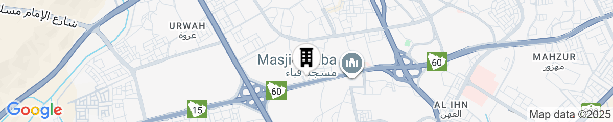 Map for Radisson Hotel Madinah