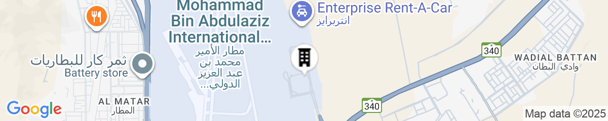 Map for Millennium Madinah Airport