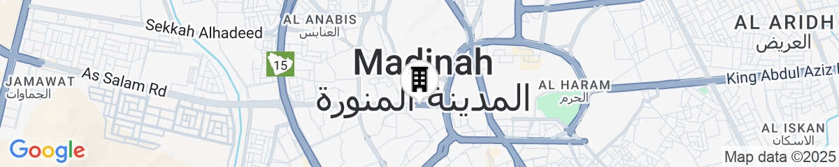 Map for Zaha Al Munawara Hotel