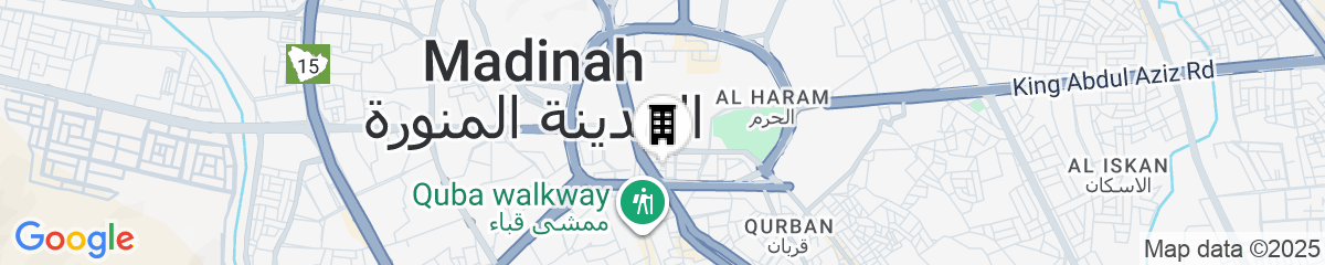 Map for Jiwar Al Madina Hotel