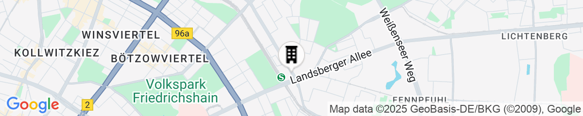 Map for Vienna House Easy by Wyndham Berlin Prenzlauer Berg