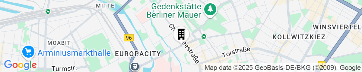 Map for Mercure Hotel Berlin City