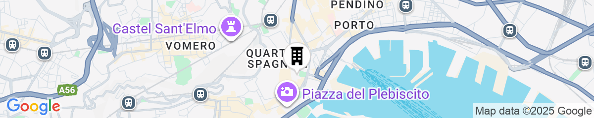 Map for Elegant Flat at Municipio by Napoliapartments