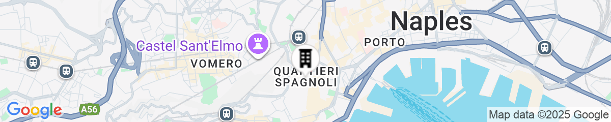 Map for Panoramic Penthouse in Naples 