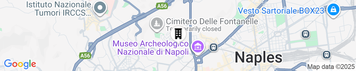 Map for La Gatta Cenerentola Rooms