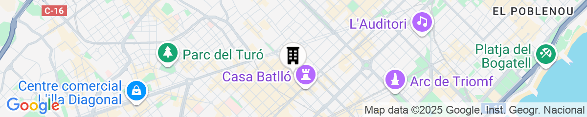 Map for Hotel Condes de Barcelona