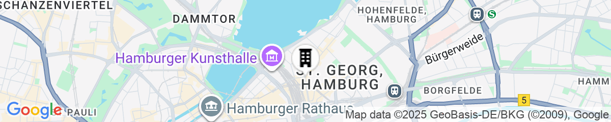 Map for Reichshof Hotel Hamburg