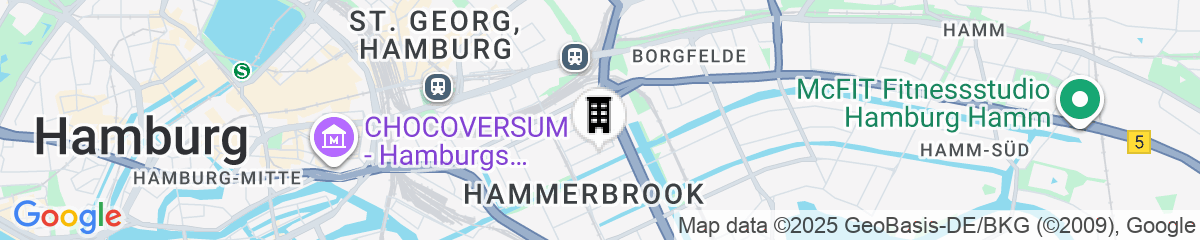 Map for NYX Hotel Hamburg by Leonardo Hotels