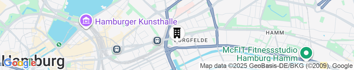 Map for Moxy Hamburg City