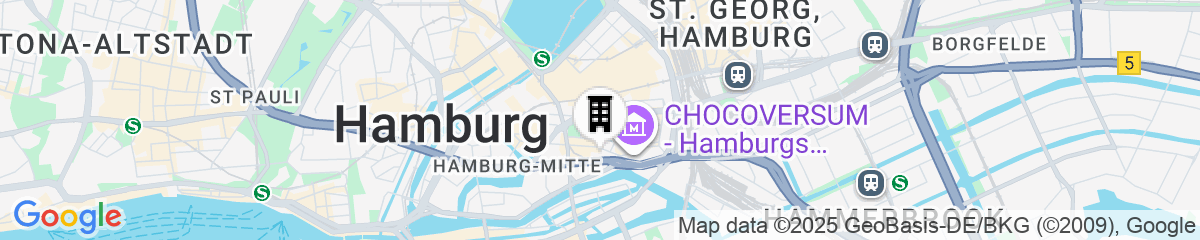 Map for The Cloud One Hamburg - Kontorhaus