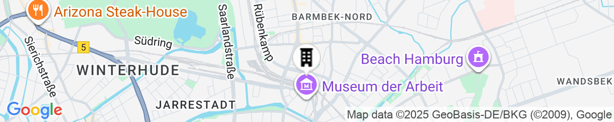 Map for IntercityHotel Hamburg-Barmbek