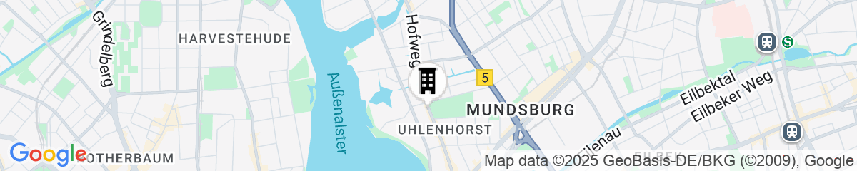 Map for Aspria Hamburg Uhlenhorst – Sport & Spa
