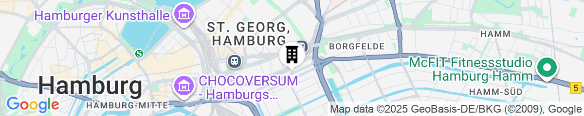 Map for Superbude St. Georg