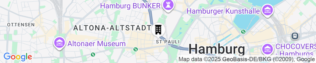 Map for Premier Inn Hamburg City Millerntor