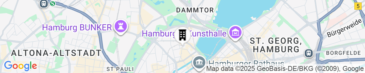 Map for Hamburg Marriott Hotel