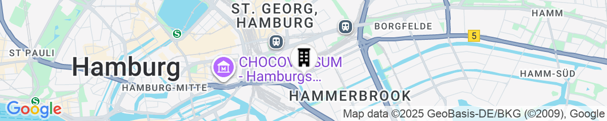 Map for Hampton by Hilton Hamburg City Centre