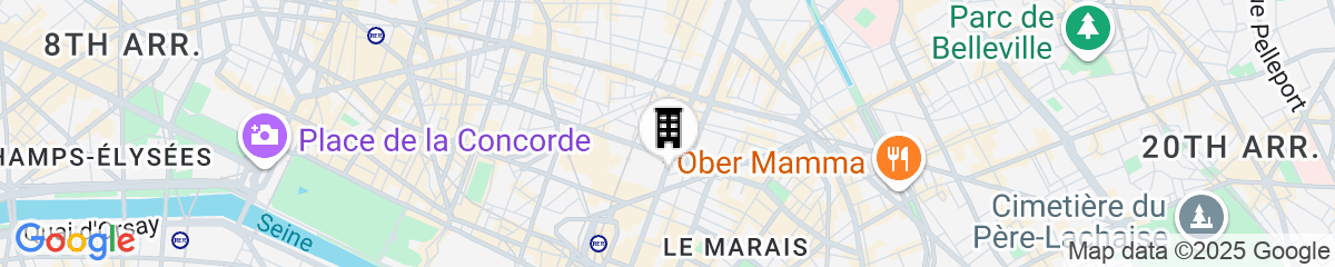 Map for Aparthotel Quartier Libre Marais