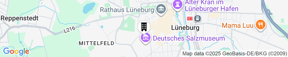 Map for DORMERO Hotel Bargenturm Lüneburg