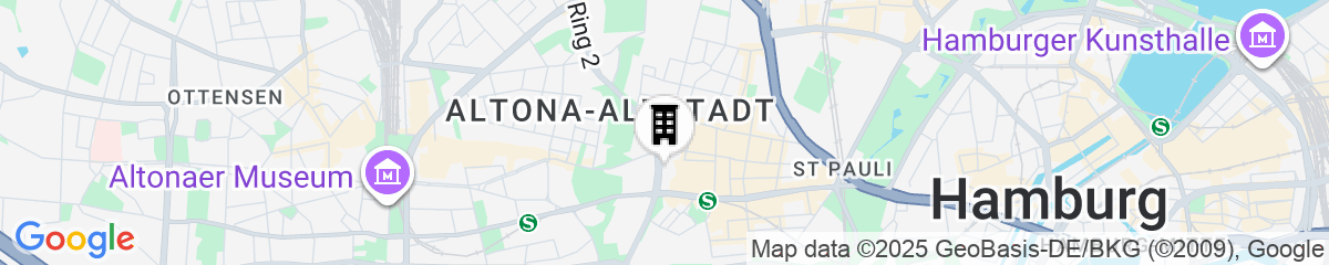 Map for Prize by Radisson, Hamburg St. Pauli