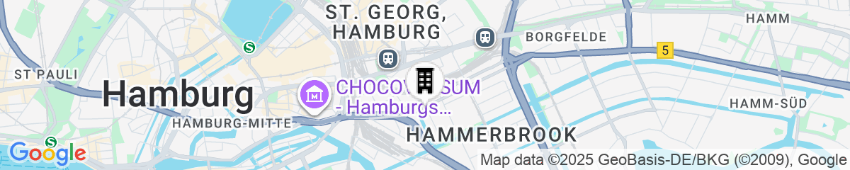 Map for Premier Inn Hamburg City Hammerbrook