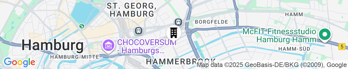 Map for Premier Inn Hamburg City Klostertor