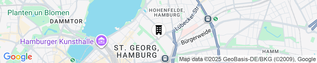 Map for Numa Hamburg St Georg