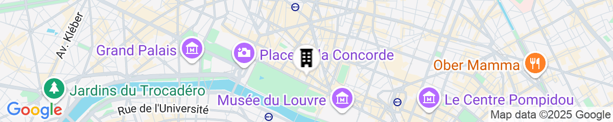 Map for Hôtel Louvre Montana