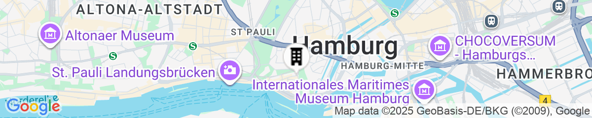 Map for Clipper Boardinghouse – Hamburg-Michel