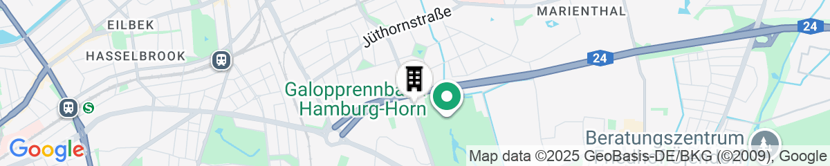 Map for Jugendherberge Horner Rennbahn - Hostel