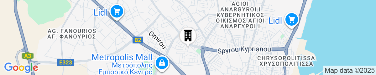 Map for Phaedrus Living City Flat Demetra 102