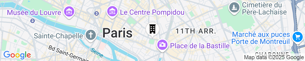 Map for Pavillon de la Reine & Spa, Place des Vosges