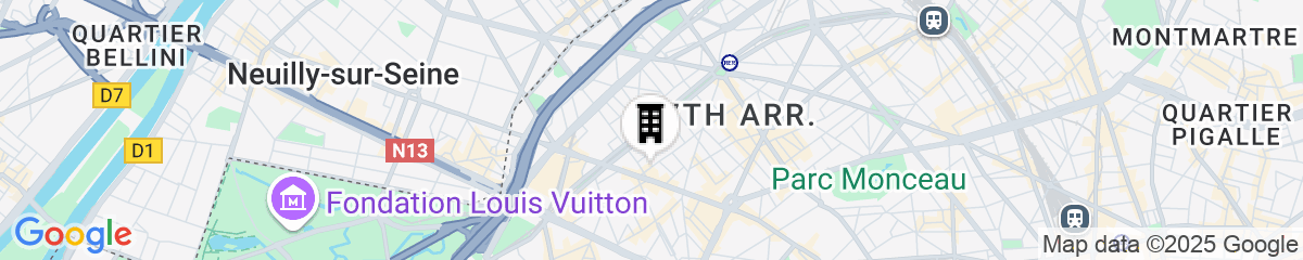 Map for Hôtel Regent's Garden - Astotel