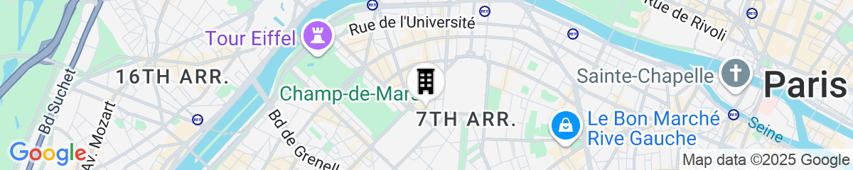 Map for Hotel Eiffel Turenne