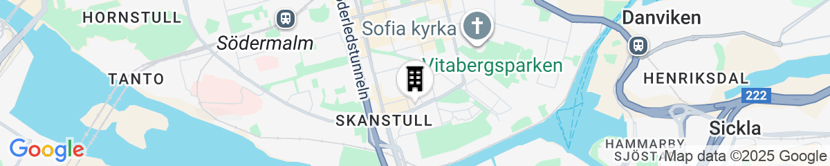 Map for Skanstulls Boutique Hostel