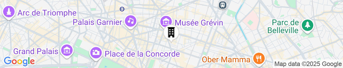 Map for citizenM Paris Opera