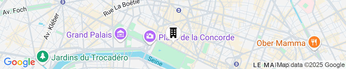 Map for Maison Barrière Vendôme