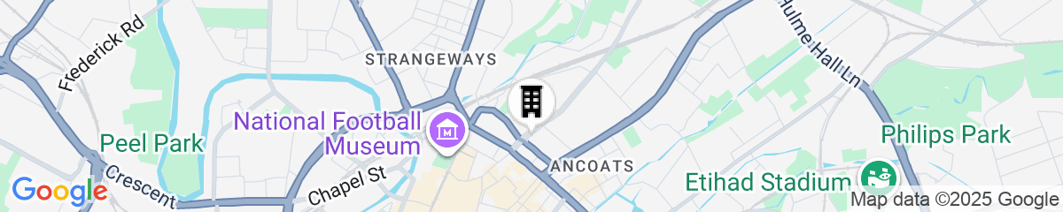 Map for Modern Luxury in Manchester