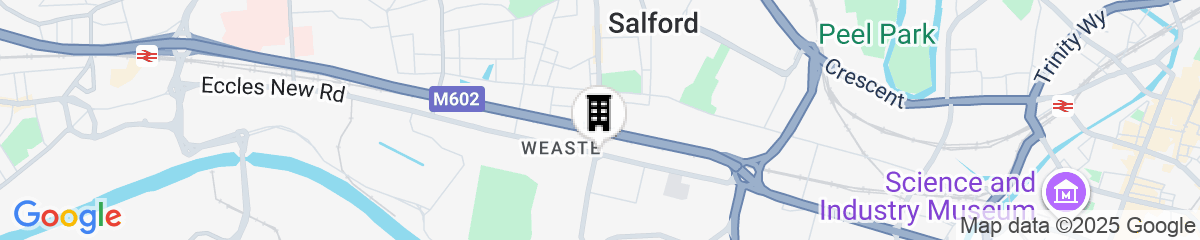 Map for Staycay - Modern 1-bed Apartment in Manchester City Centre