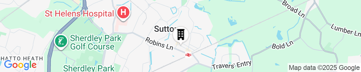 Map for Modern Comfy 2-bedroom Flat in St Helens