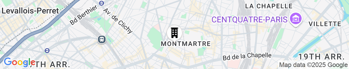 Map for Hôtel Littéraire Marcel Aymé, BW Premier Collection