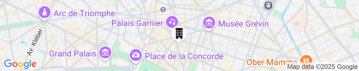 Map for Hôtel Etats-Unis Opéra