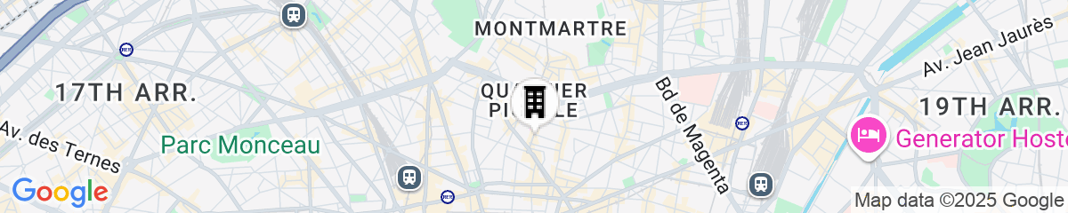 Map for Aparthotel Quartier Libre Saint Georges
