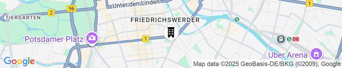 Map for Courtyard by Marriott Berlin City Center