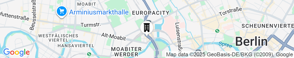 Map for Steigenberger Hotel Am Kanzleramt