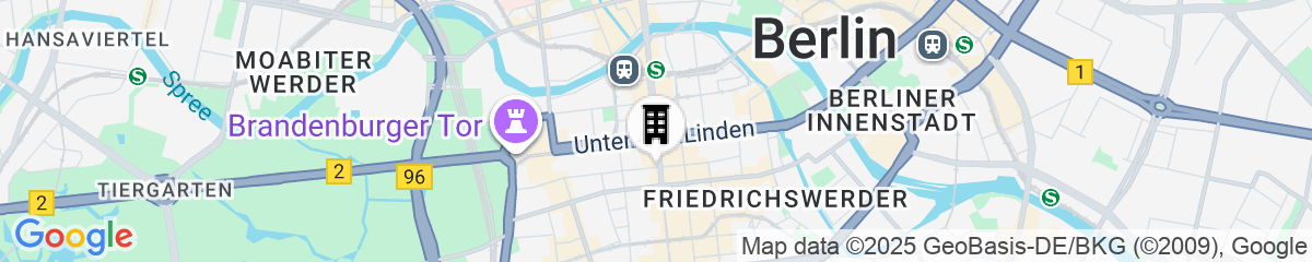 Map for The Westin Grand Berlin