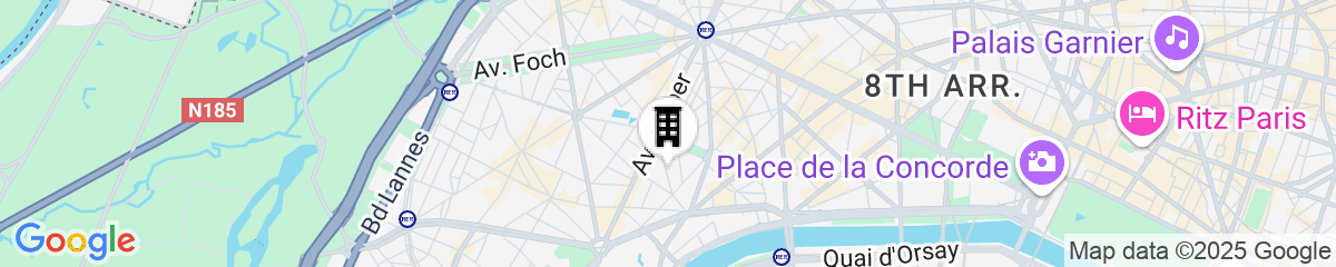 Map for Hotel Maison Hamelin Paris - Handwritten Collection