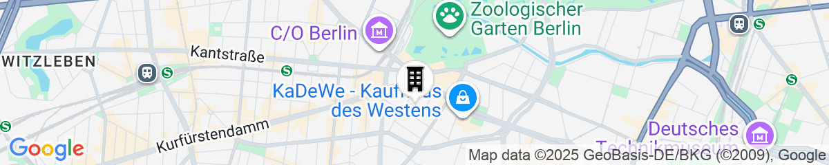 Map for DoubleTree by Hilton Berlin Ku'damm