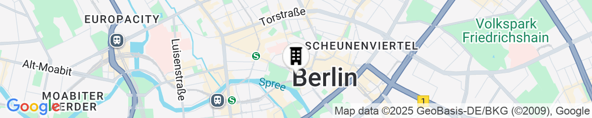 Map for monbijou Hotel Berlin