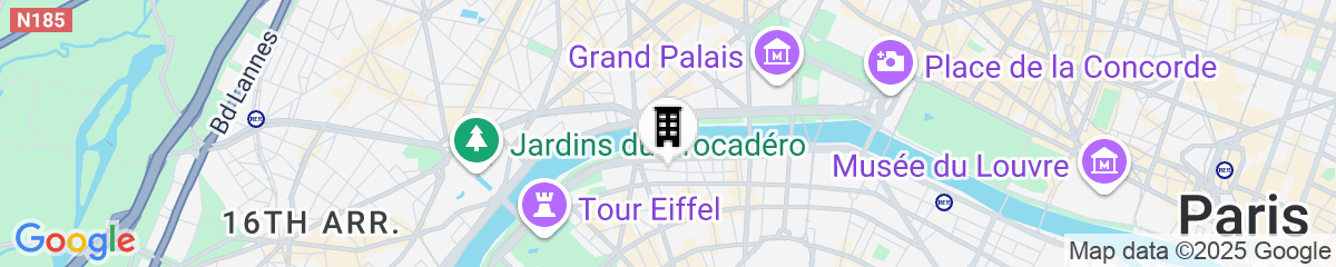 Map for The One Alma Paris